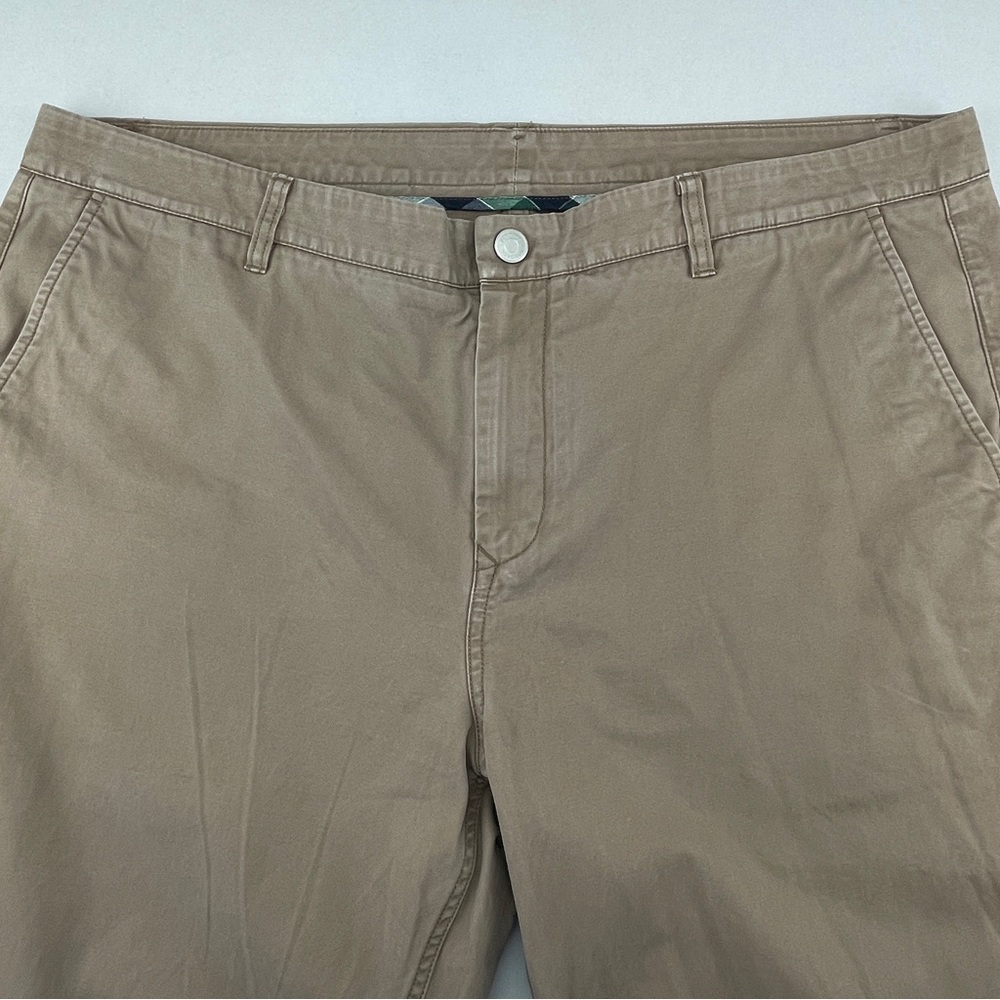 Bonobos Chinos Mens 40x28 Brown Straight Leg Flat Front Cotton Pants Trousers